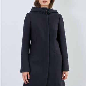 Aritzia Babaton Pierce Wool Navy coat